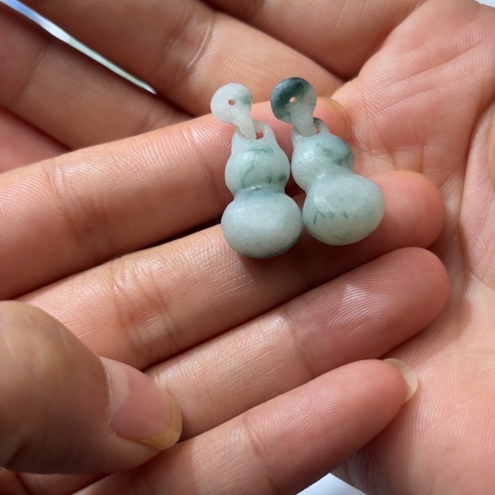 定制翡翠未镶嵌天然缅甸翡翠A货耳饰不退不换