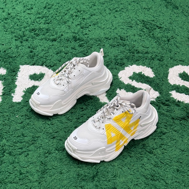 95新 Balenciaga/巴黎世家 Triple S BB胶带字母涂鸦 25新款 39码