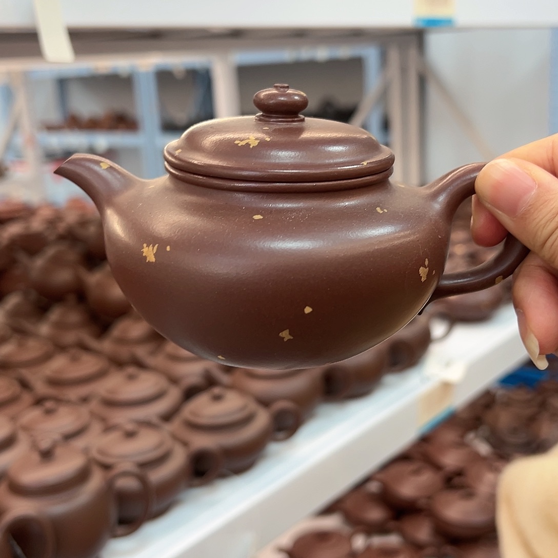 紫砂茶壶黄龙山原矿紫泥250