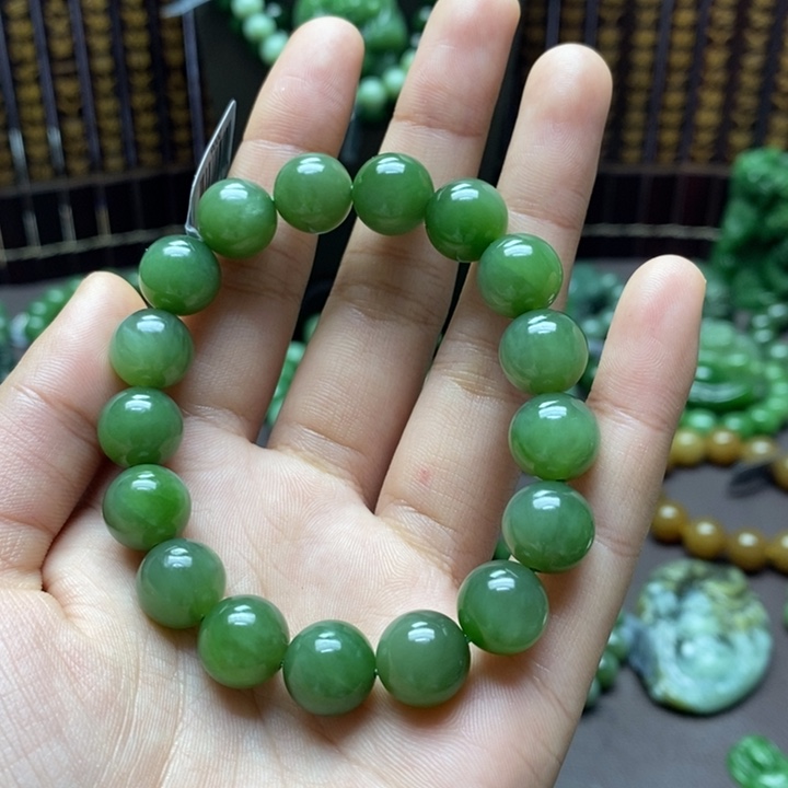 和田玉手串未镶嵌