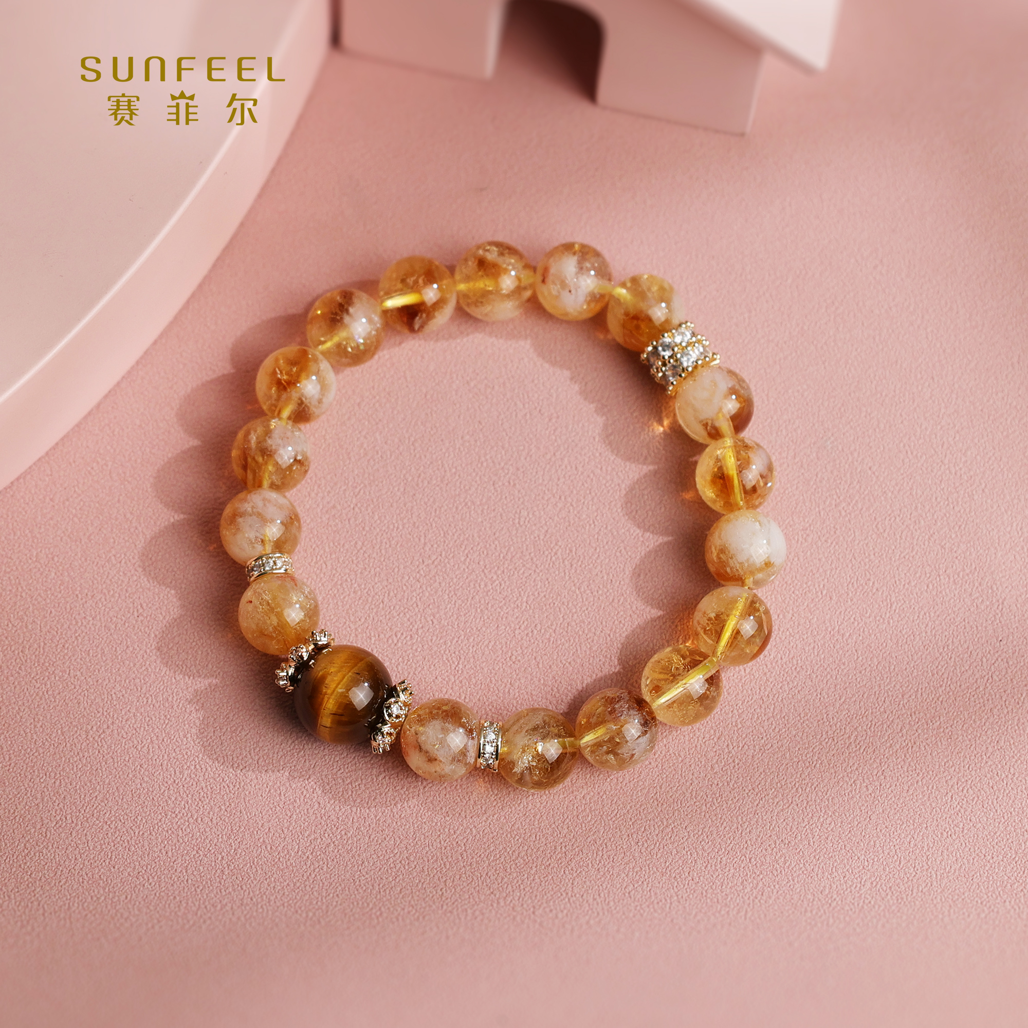 SUNFEEL/赛菲尔 合成金属手链 【二十六店】时尚百搭15森系水晶手串