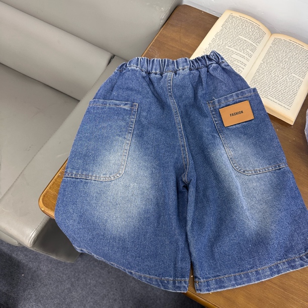 3919休闲时髦百搭洋气扎染男女童夏季牛仔短裤