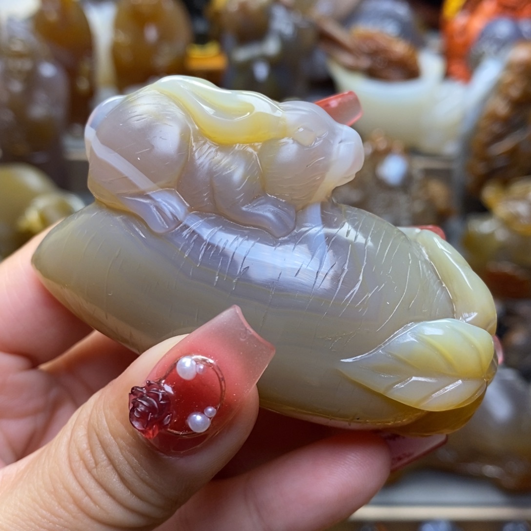 玛瑙/玉髓把件 未镶嵌