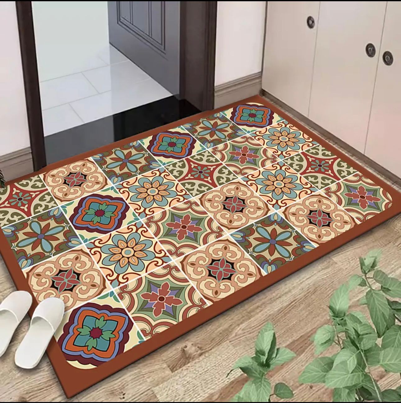 硅藻泥耐磨吸水地垫家用入户门地垫卫生间浴室防滑速干厨房沥水垫