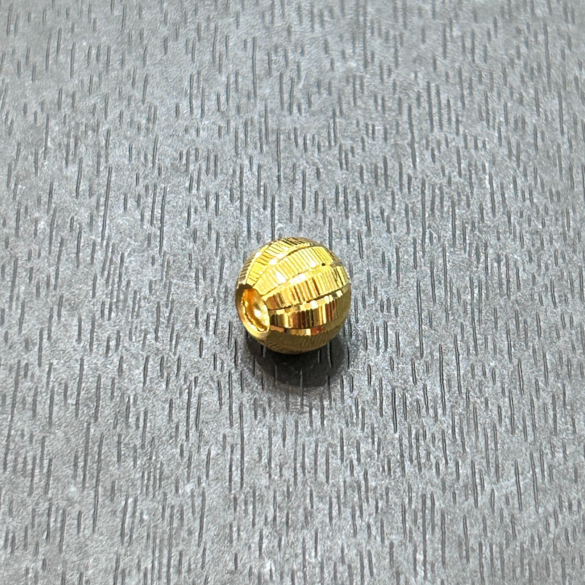 【店长专享】足金999投资金攒黄金卡8横纹西瓜珠PJ939克重多退少补