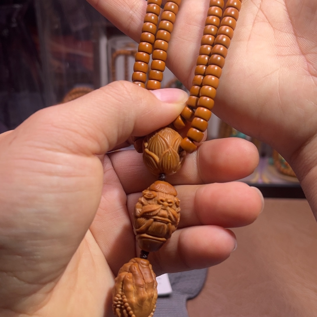 橄榄核手串/手链核尖@@6.2满配脖挂35