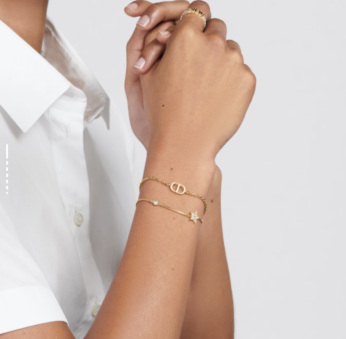 经典女士      幸运星双链条手链