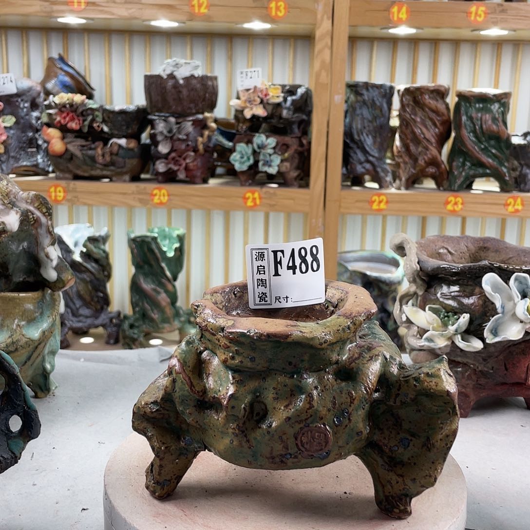 紫砂花盆手工制作默认微瑕488