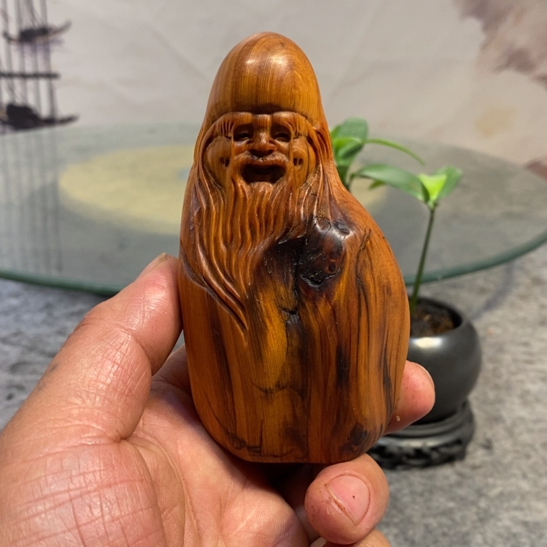 【闪购商品】柏木（崖柏）根雕木雕工艺品摆件家居手把件