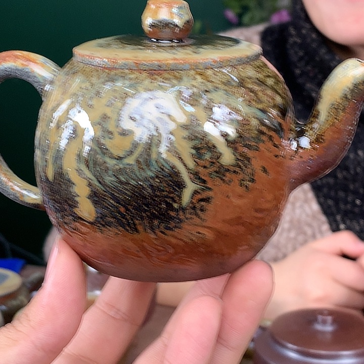 紫砂茶壶纯自然柴烧