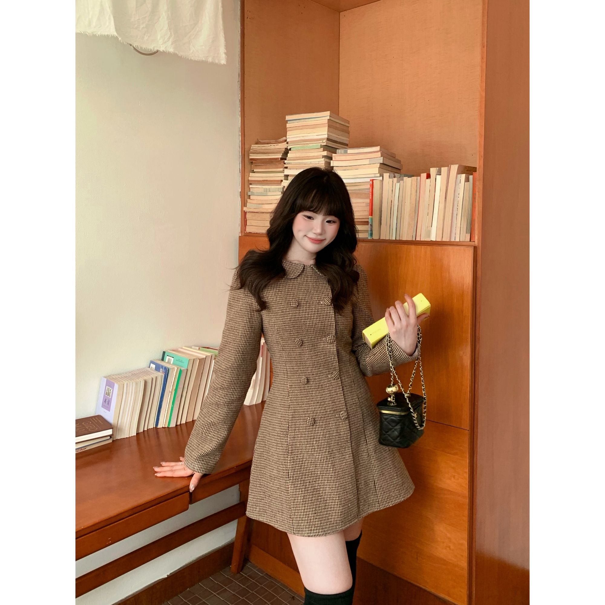 【莉莉安小姐】Dottie Ting（TT）小香风气质贵气千金收腰显瘦连衣裙