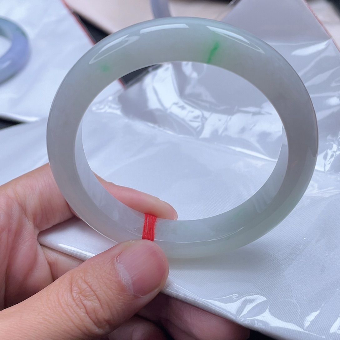 翡翠未镶嵌手镯手镯58.5