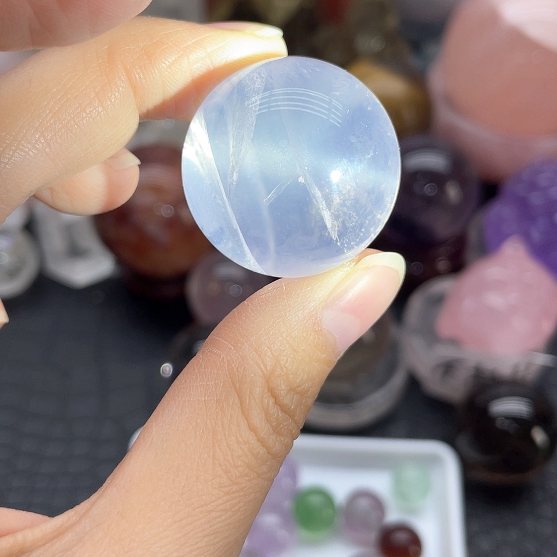 未镶嵌水晶珠宝半成品61冰粉球卡2.9mm