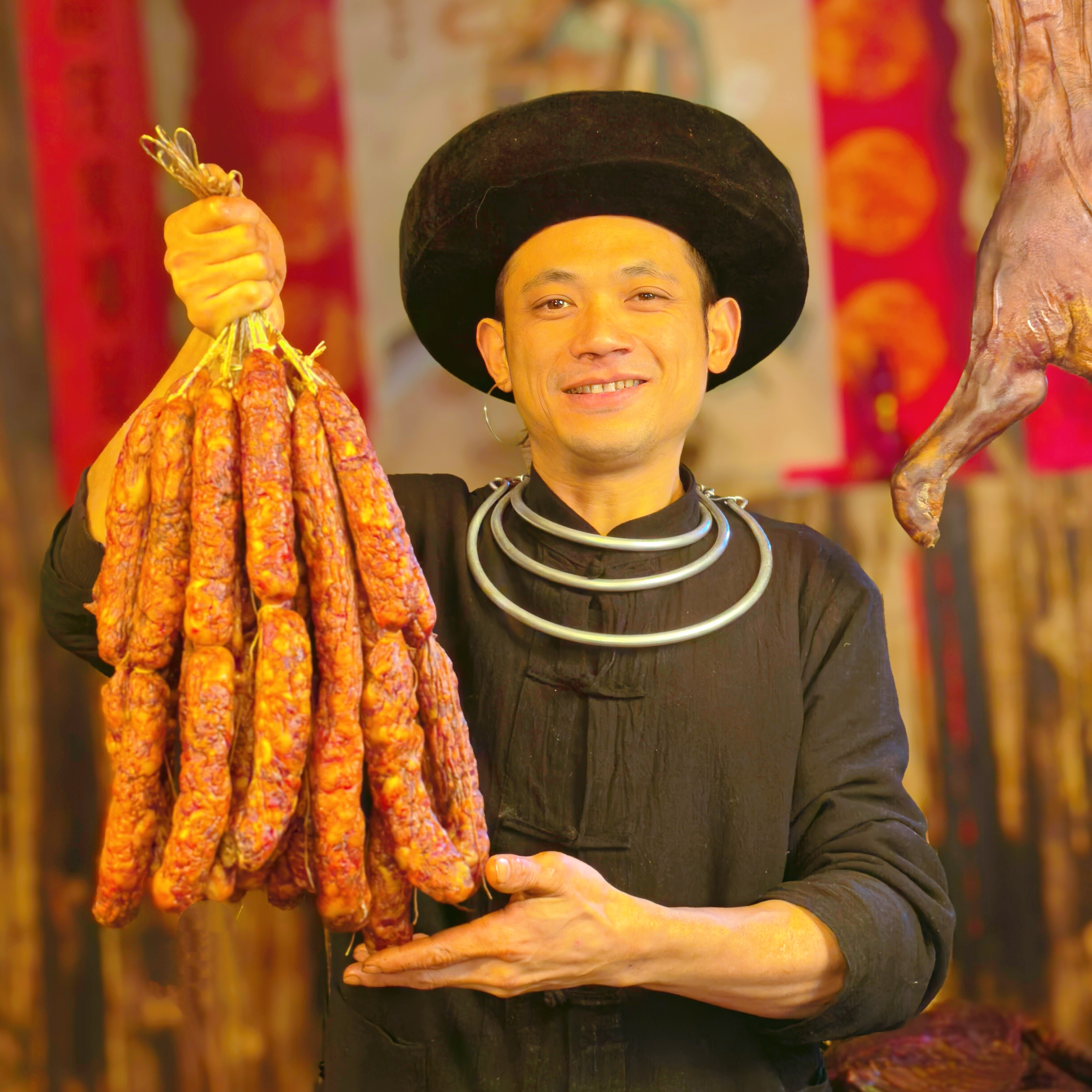 【3斤福利装】恩施土家风味柴火烟熏腊香肠