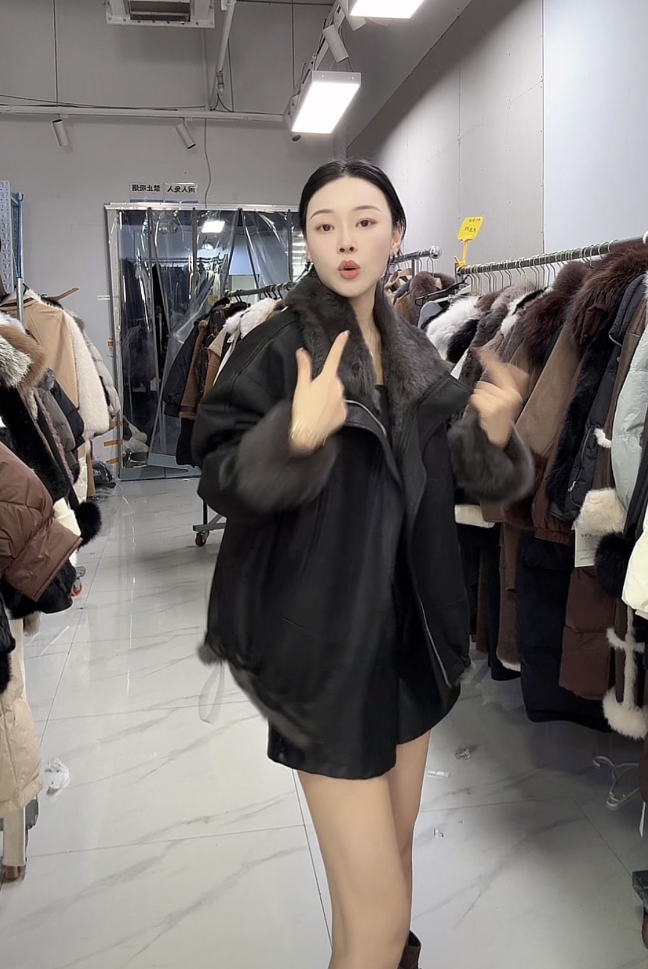 真兔毛两面穿派克服冬季外套獭兔毛一体