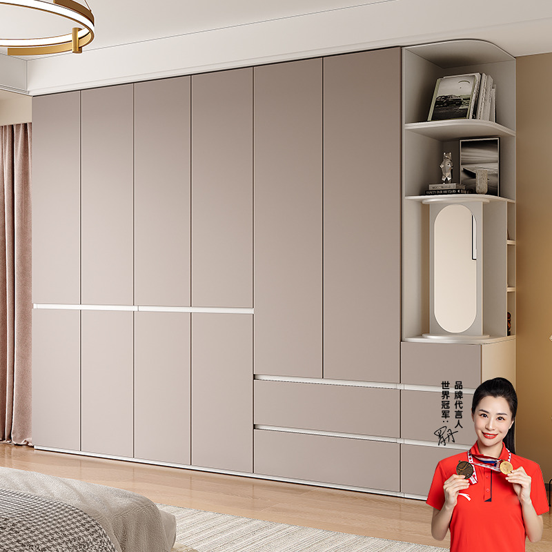 蔚然美家分段式衣柜ENF级欧松板家用经济型收纳柜子爆款简约衣橱