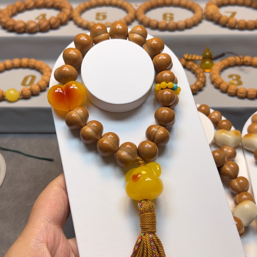 楠***妃手串猴头核桃17精品屁桃福利