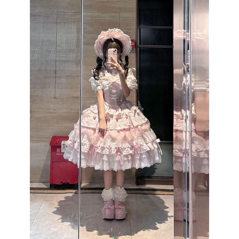 实体店现货塔莉亚原创小黄油doll感Lolita少女连衣裙lo裙轻花嫁