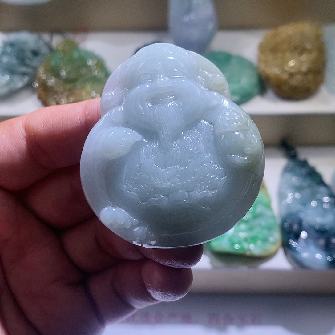 【闪购商品】翡翠颈饰未镶嵌财神