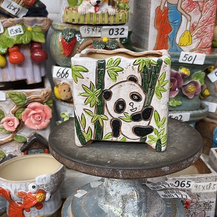 粗陶材质多肉花盆