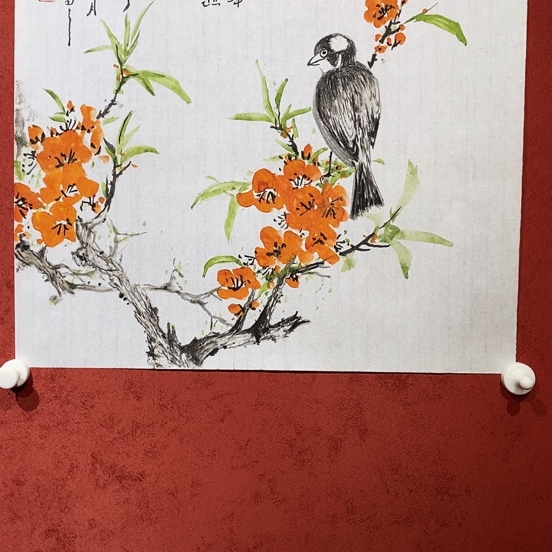 国画侯正良2平尺花鸟