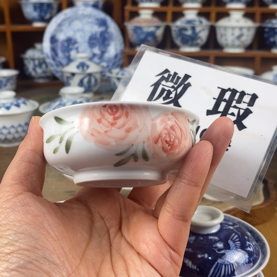 美***美瓷片景德镇陶瓷手绘茶器876