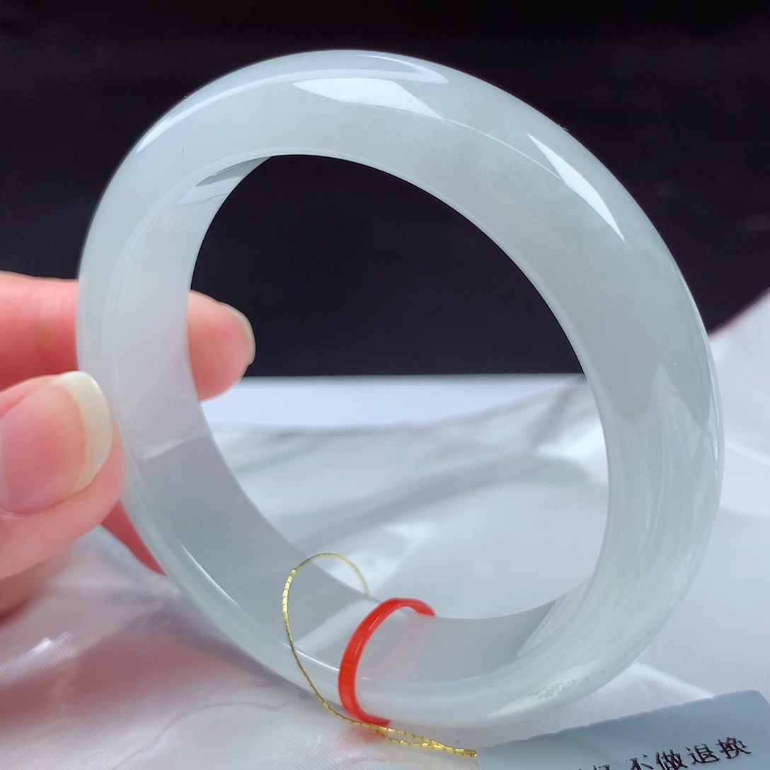 翡翠未镶嵌手镯55圈m113702