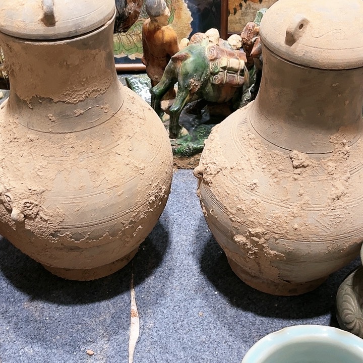 瓦当摆件摆件茶桌茶台陶瓷不**忧