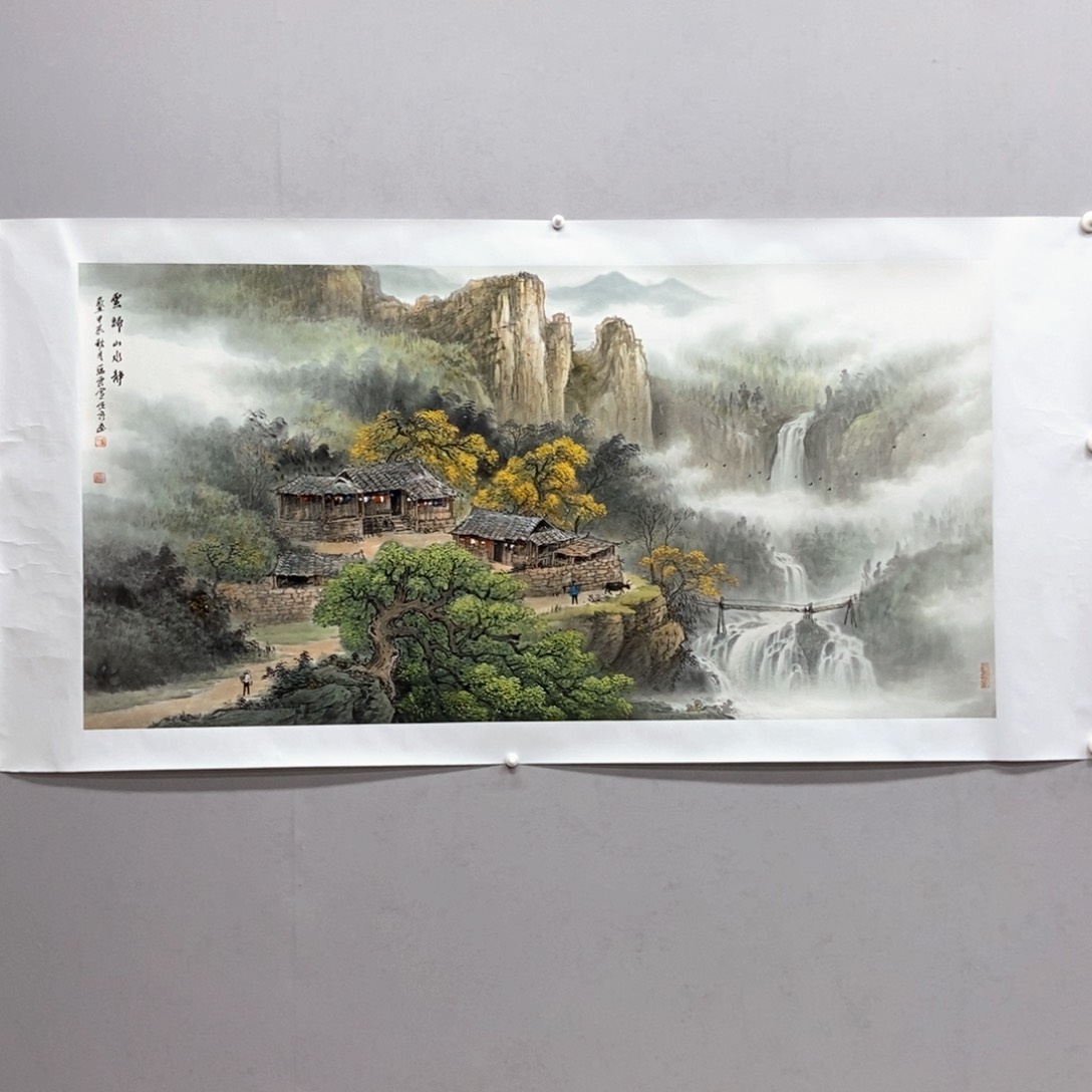 国画乡*人周顺良四尺精品佳作