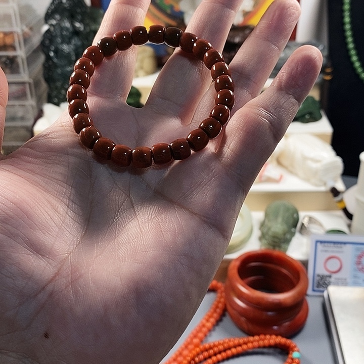 手链合金南红玛瑙1