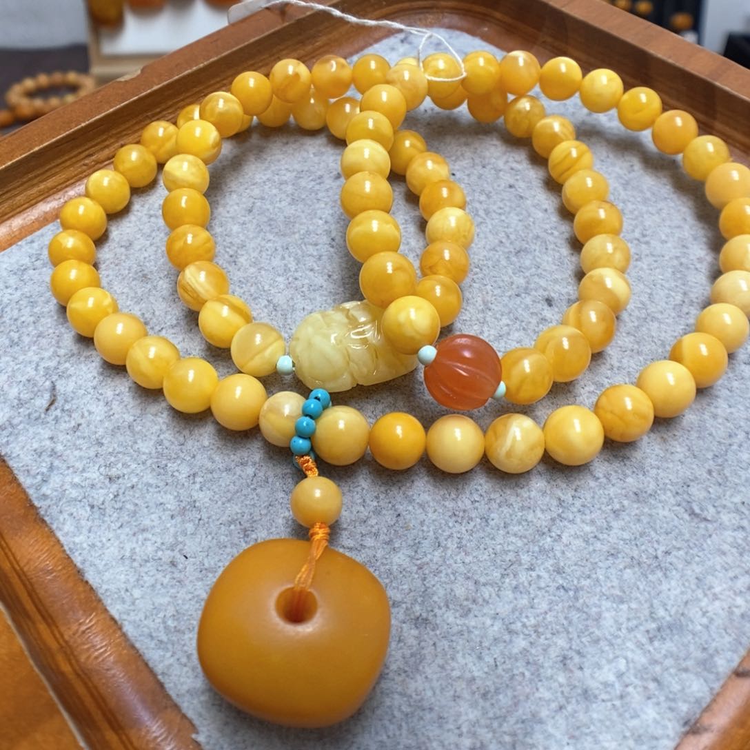 蜜蜡手串未镶嵌蜜蜡