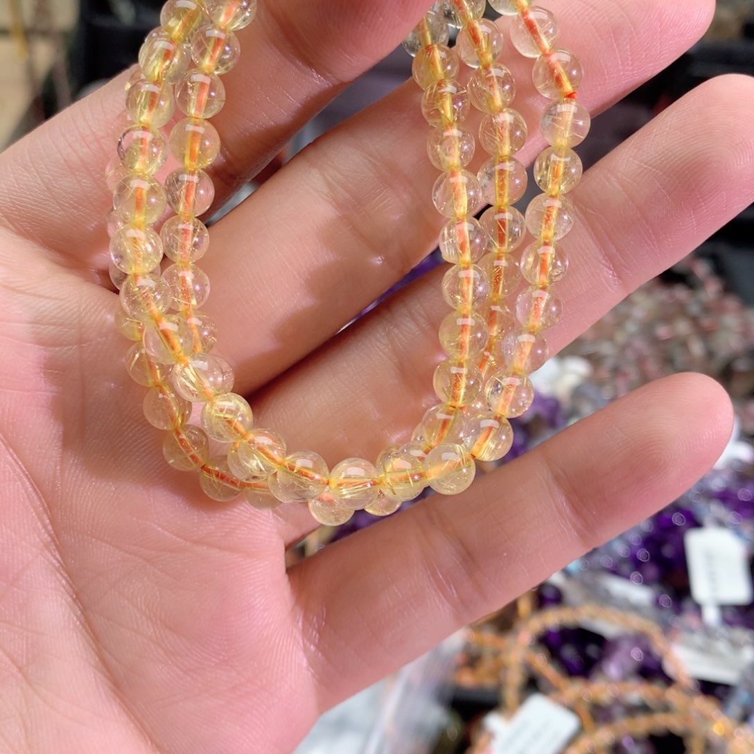 发晶手链未镶嵌谁****宝发晶5