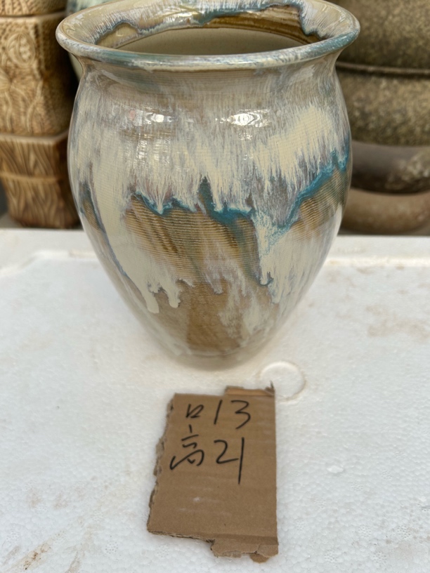 粗陶多肉花盆大口径简约老桩陶瓷绿植组合盆