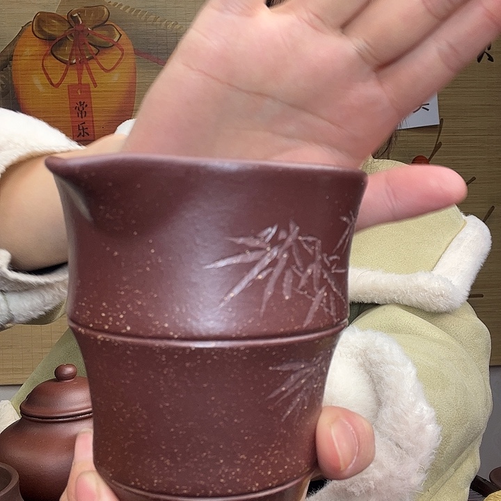 紫砂茶杯原矿紫砂杯