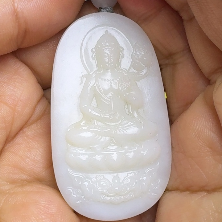 敬***人和田玉未镶嵌挂件