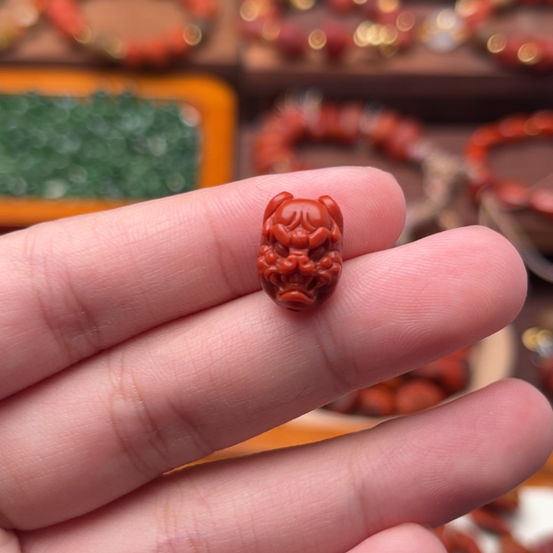 南红玛瑙南红未镶嵌17兽面背云