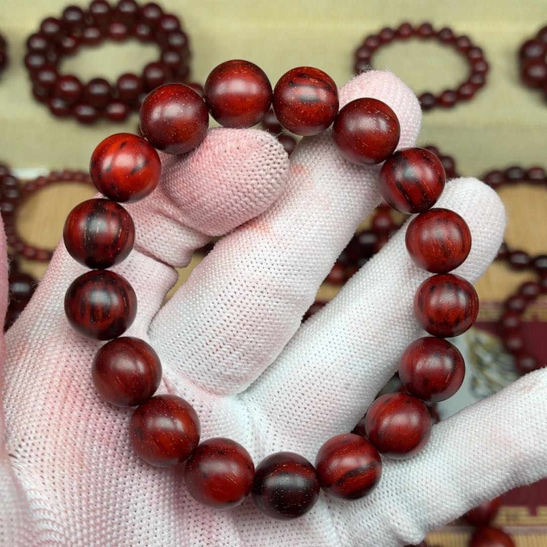 小叶紫檀手串/手链嗯*1.2火焰