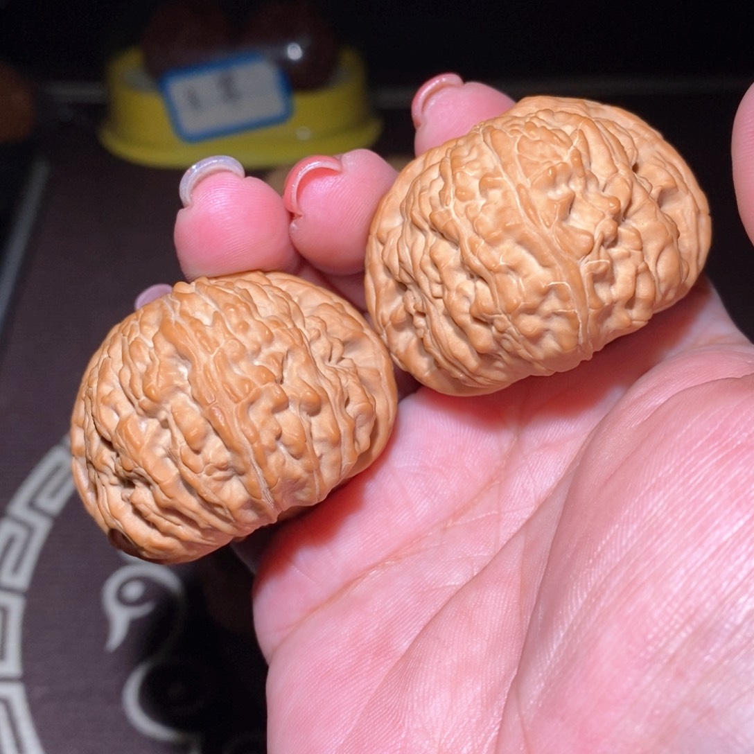 文玩核桃把件朗****珂卡姿兰白