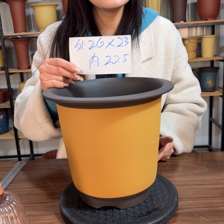 紫砂紫砂花盆精品花盆