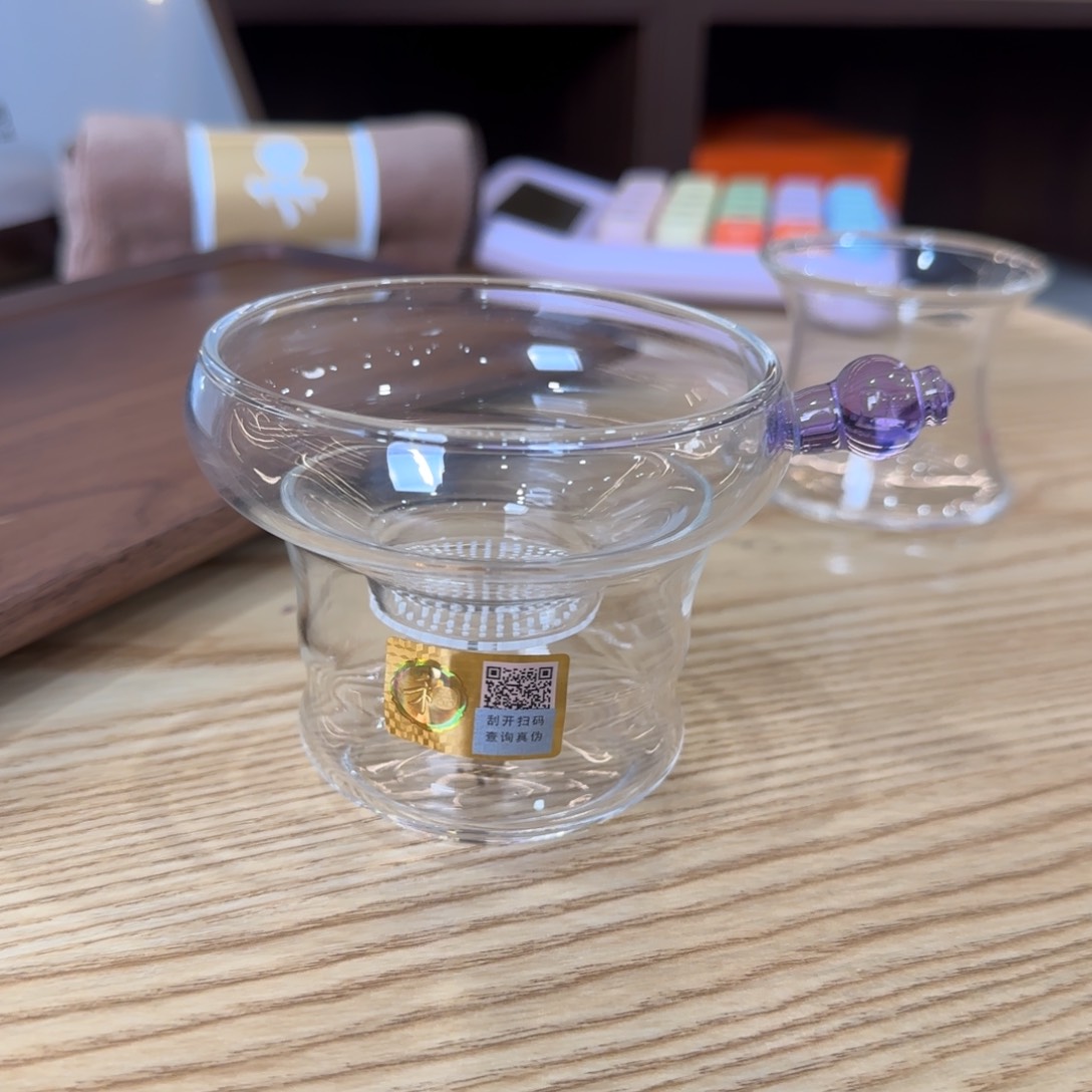 玄*静禾器奉珠激光滤网浅紫（底托换竹节宽）