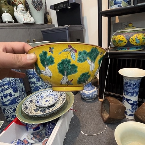 杯飘***空陶瓷艺术品摆件