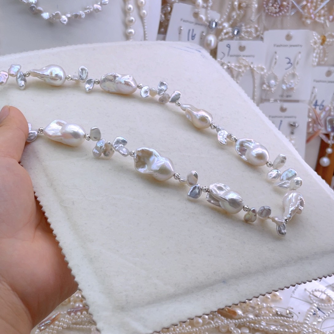 未镶嵌淡水珍珠耳饰项链