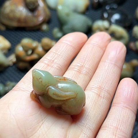 白玉菩提吊坠摆件