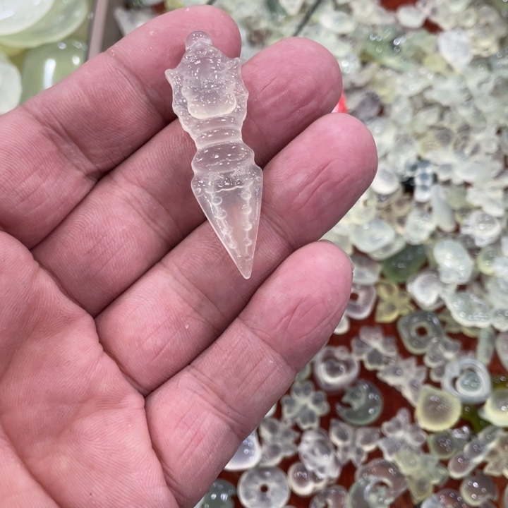 蛇纹石玉合金颈饰