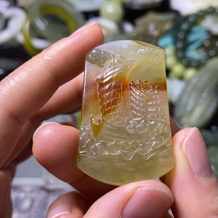 岫玉岫玉挂件未镶嵌