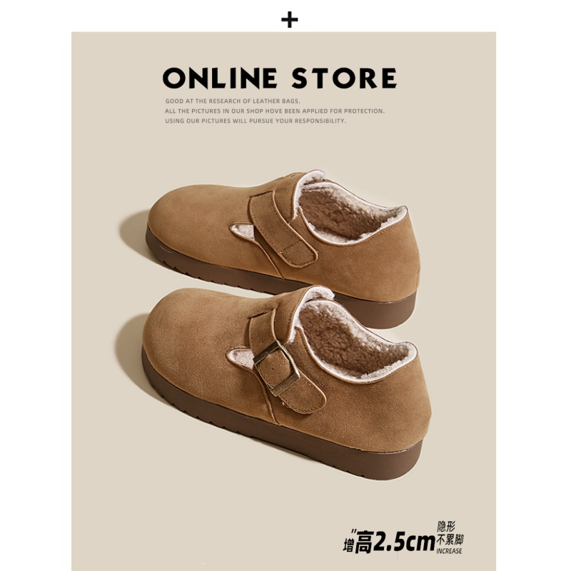 防滑软底加绒全包勃肯鞋女款2025新款爆款冬季加厚保暖博肯棉鞋女