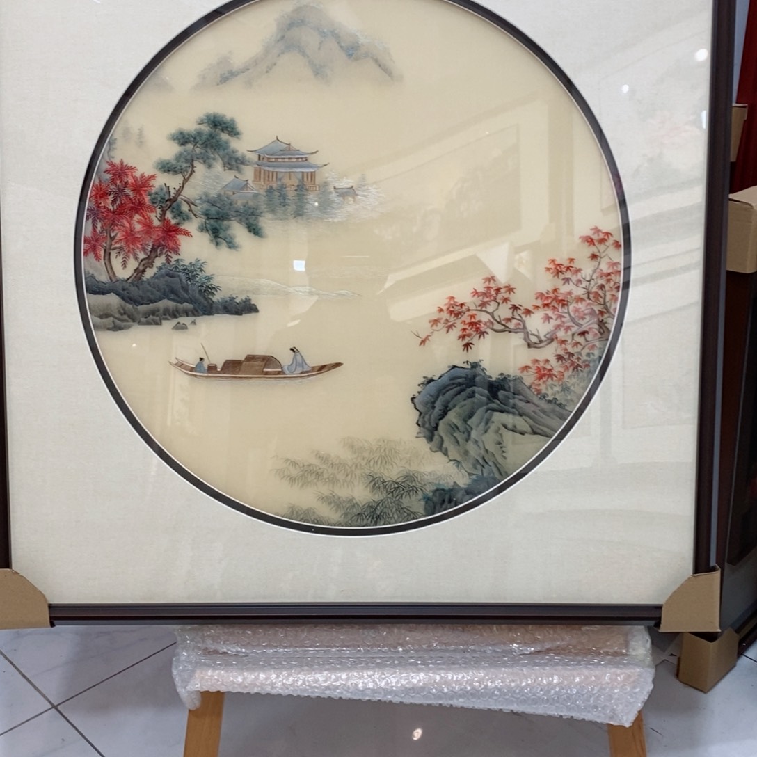 织绣僻**伤纯手工苏州刺绣