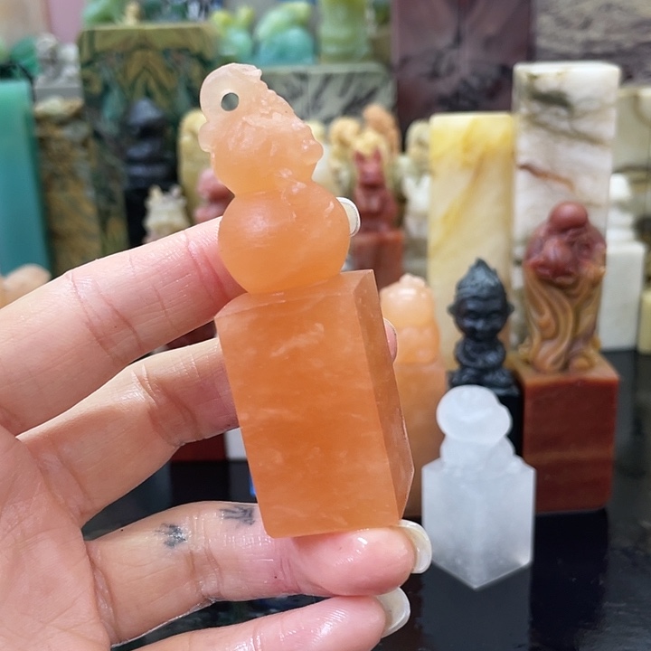 青田石混合各种石