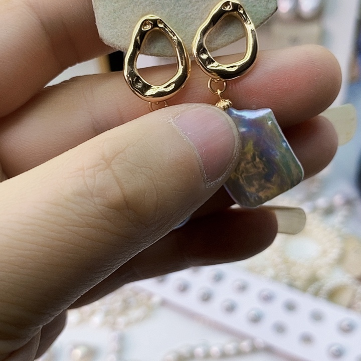 淡水珍珠耳饰未镶嵌