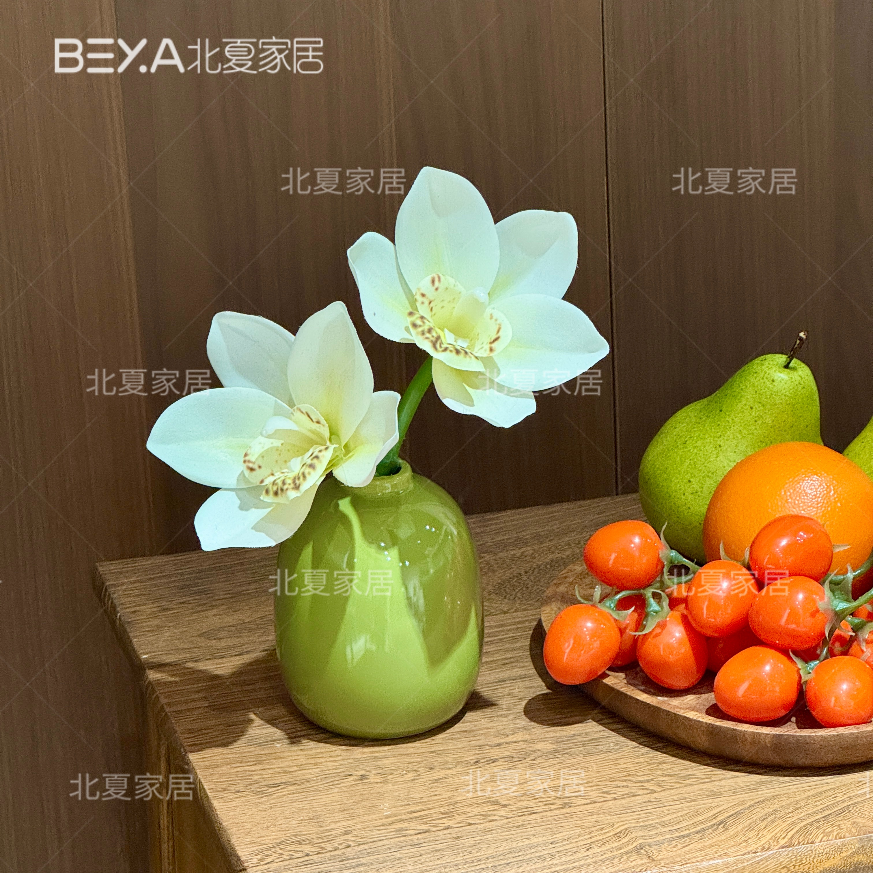  小清新蕙兰蝴蝶兰仿真花束客厅餐桌假花摆件装饰花艺插花摆设